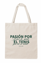 Pasión por el tenis Tote Bag